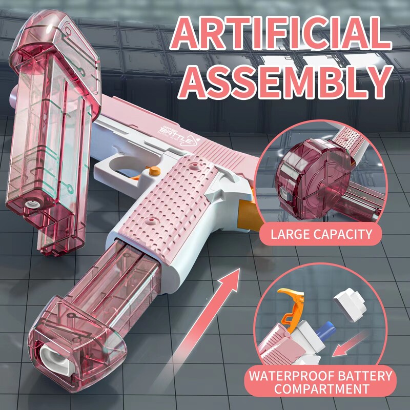 Novi pištolj električni vodeni pištolj iz 1911. s uzastopnim svjetlom igračka vodeni pištolj velikog kapaciteta na otvorenom ljeti