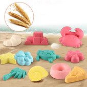 Igračka za plažu kalup za pijesak ispis pijeska obalni alat za kopanje pijeska dodaci pšenična slama krafna inženjersko vozilo 12-dijelni kombinati