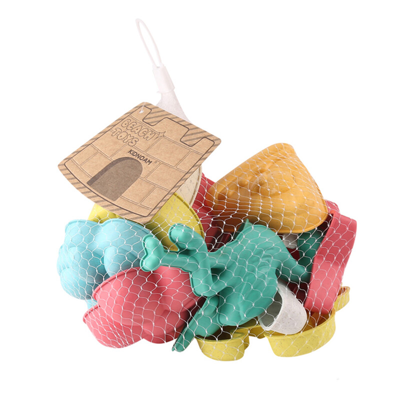 Igračka za plažu kalup za pijesak ispis pijeska obalni alat za kopanje pijeska dodaci pšenična slama krafna inženjersko vozilo 12-dijelni kombinati