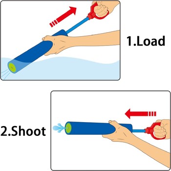 6 Pack Water Guns Shooter Super Foam Soakers Blaster Squirt Guns Παιχνίδι Παιχνίδι Πλαστική Λαβή Καλοκαιρινό Κολύμβηση Beach Garden Outdoor