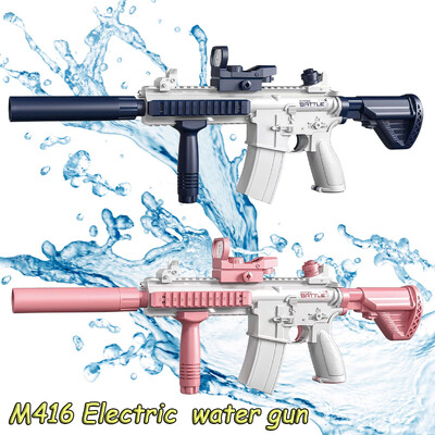 M416 Water Gun Summer Shoot Beach Outdoor Fun Toy Ηλεκτρικό Πιστόλι Παιχνίδι Σκοποβολής Πλήρες αυτόματο για Παιδιά Αγόρια Κορίτσι Ενήλικες Δώρο