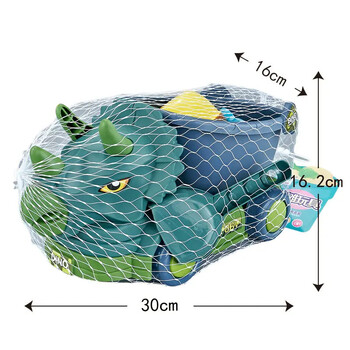 Summer Seaside Beach Toy Engineering Car Set Baby Beach Game Toy Dinosaur Beach Car Digging Sand Shovel Toy Tool Baby Bath To