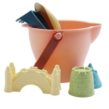 Baby Sand play Toys Beach Castle Mold Bucket Kids Outdoors Sandbox Sand Accessories Building Outdoor Kids Sand Toy Summer