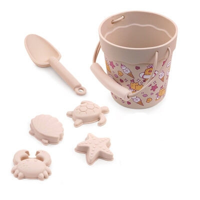 Dječji set silikonskih igračaka za plažu na otvorenom, lopata za kopanje pijeska na plaži, alat za kupanje bebe i igranje u vodi, prijenosna kanta