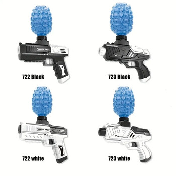 Χειροκίνητο Gel Ball Blaster, Soft Bullet Foam Blasters Toy Gun, Splat Gun Cool Gift (Μαύρο και άσπρο)