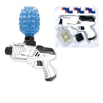 Χειροκίνητο Gel Ball Blaster, Soft Bullet Foam Blasters Toy Gun, Splat Gun Cool Gift (Μαύρο και άσπρο)