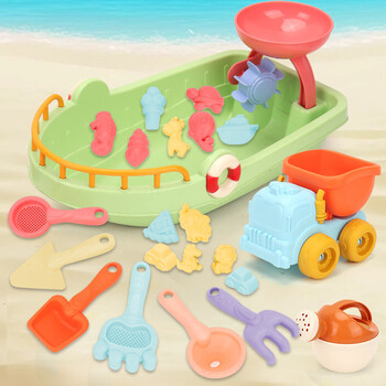 Παιδικό τρόλεϊ Sand Play Beach Toy Sandbox Φτυάρι Καλούπια ζώων Αξεσουάρ παραλίας Παιχνίδια Καλοκαιρινό Υπαίθριο Παραθαλάσσιο παιχνίδι Παίξτε Sand Water Game