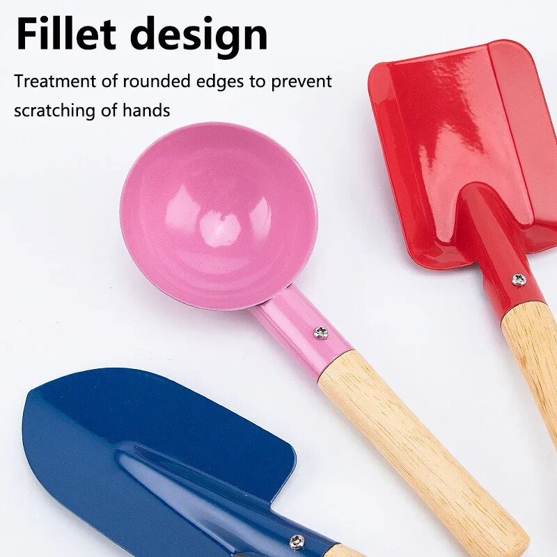 1/3/5/6Pcs Dječji set alata za vrtlarenje Dječja žlica Lopata Grablje Lopatica Vilica Igračke za kopanje Prijenosni alati za igranje pijeska na plaži