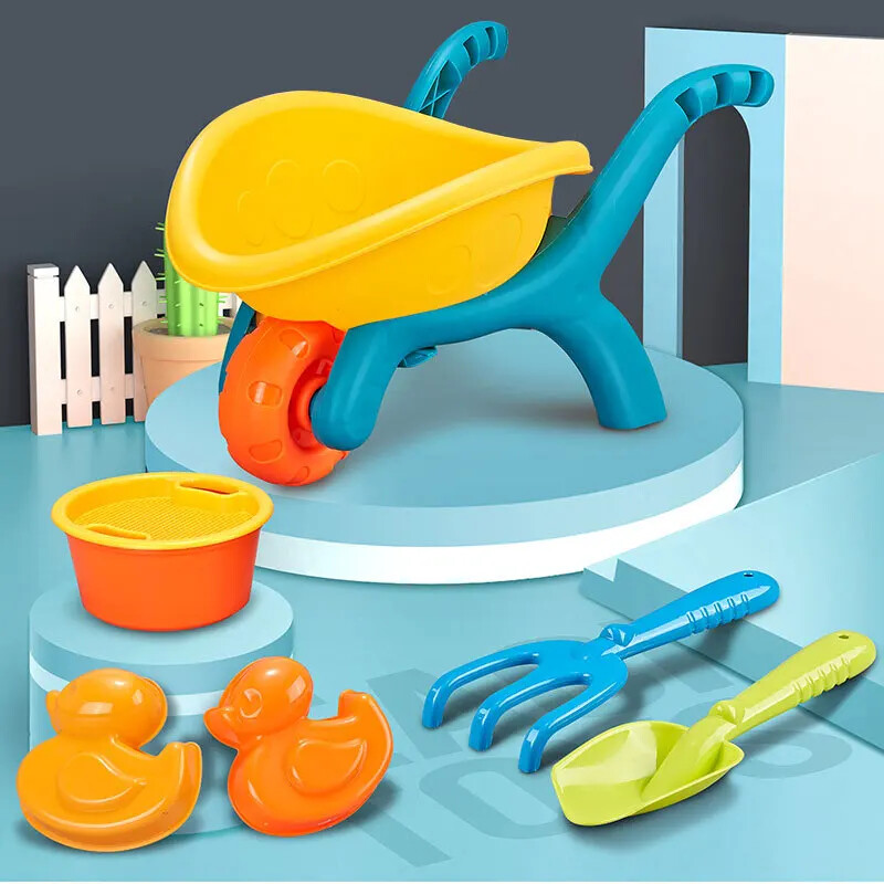 Ljetni set igračaka za pijesak na plaži za djecu Beba igra se u vodi Automobil Lopata Igračka za kopanje Kolica Oprema za bočnu igru na plaži Dječja zabava za kupanje