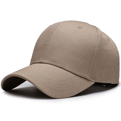 Klassikaline Unisex tavaline pesapallimüts reguleeritava metallpandlaga, 100% puuvill ja saadaval mitmes värvitoonis