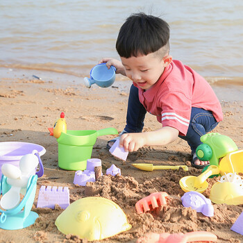 Παιδικά παιχνίδια παραλίας Sandbox Sand Toy Beach Cube Sand φιλικό προς το περιβάλλον Πολύχρωμος κάδος Castle PC\\PVC Shovel Car Παιχνίδια για παιδιά