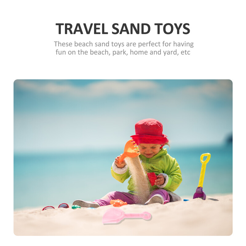 12 bucăți jucării de plajă pentru copii, săpat cu nisip, lopeți pentru piscină pentru zăpadă pentru copii din plastic