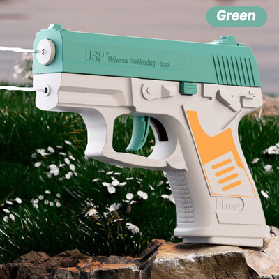 Naujas USP vaikiškas vandens pistoletas Glock su nuolatinio šaudymo preso tipo vandens purškimo žaislinis vandens pistoleto jungtis, automatinis vandens pistoletas