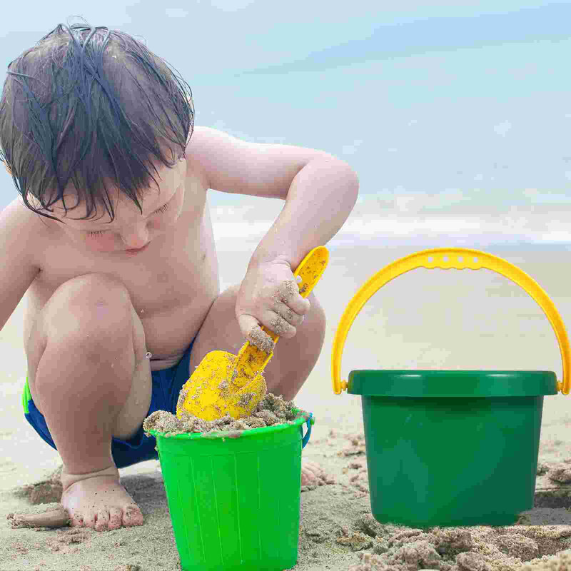 Kis vödör strandjáték vödrök kültéri parti 1900x1640x1200cm zöld homokos játék gyerek utazás