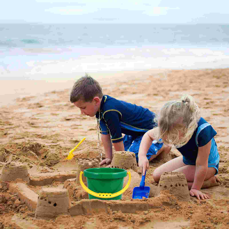 Kis vödör strandjáték vödrök kültéri parti 1900x1640x1200cm zöld homokos játék gyerek utazás