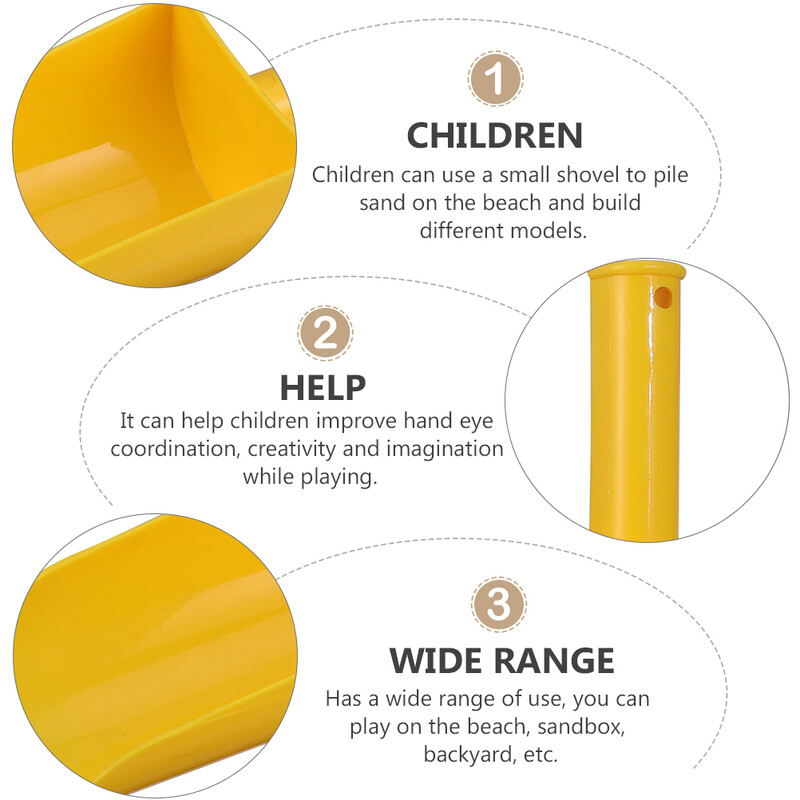 3gab Lāpstas Bright Bērnu smilšu liekšķere Rotaļlieta Praktiska Lāpstas Rotaļlietas rotaļlieta pludmales smilšu liekšķere