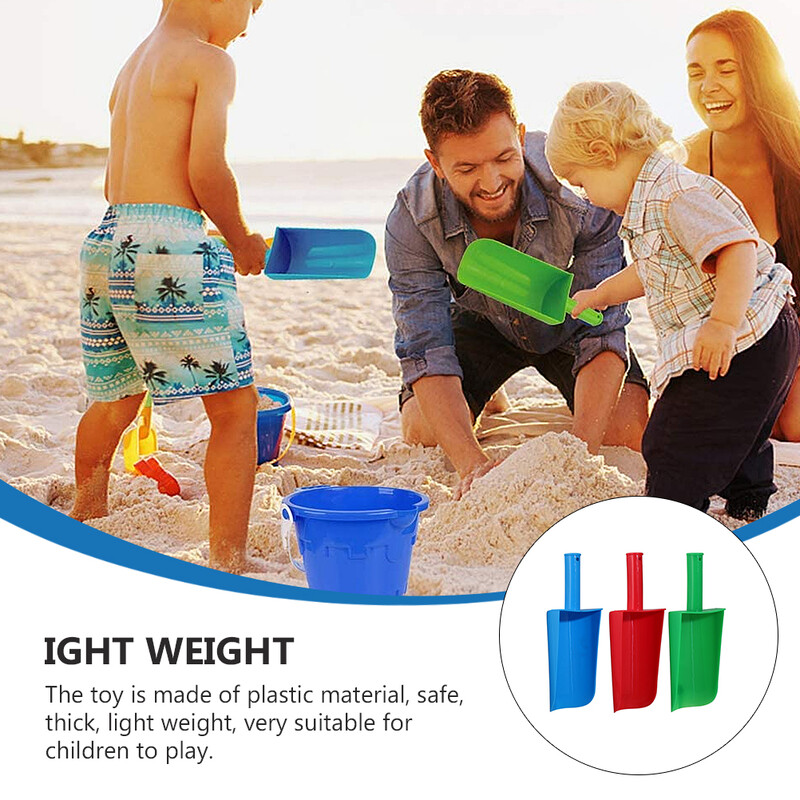 3gab Lāpstas Bright Bērnu smilšu liekšķere Rotaļlieta Praktiska Lāpstas Rotaļlietas rotaļlieta pludmales smilšu liekšķere