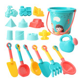 ZK30 18 komada Dječji set igračaka za pijesak za plažu Dječja smiješna kanta za plažu Kalup za pijesak Lopata Grablje Sito Kanta za zalijevanje