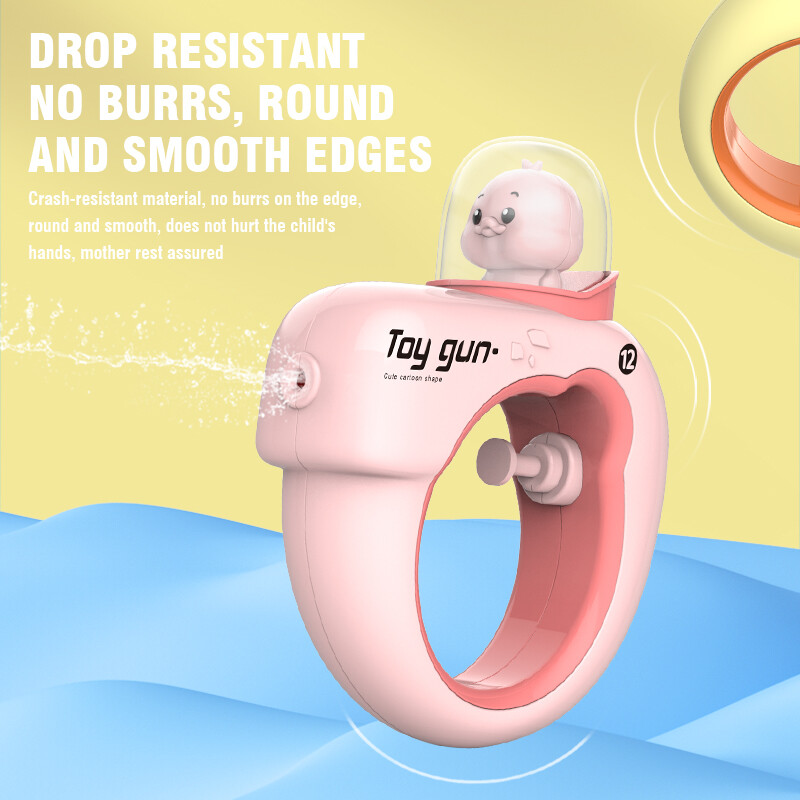 Copii Mini Desene Animat Presare Dinozaur Pistol de apă Jucării Vară Stropire cu apă Joc de baie Piscina Jucării în aer liber Plajă Băieți Fete