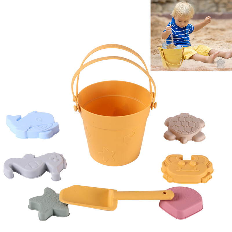 Bērnu pludmales kausa lāpstu veidņu rotaļlietas Daudzfunkcionālas rakšanas smilšu kausa lāpstas rotaļlietas mazuļiem āra pludmales parka rotaļlietas