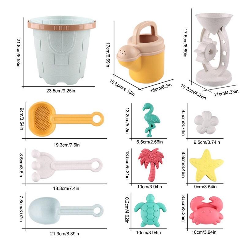 Dječji set igračaka za pijesak za plažu, 12 kom. Igračke za dvorac od pijeska Izdržljivi set igračaka za pješčanik Igračke za dvorac od pijeska za poboljšanje koordinacije ruku i očiju za