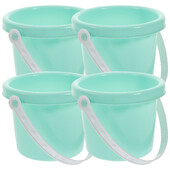 4 bucăți butoi din plastic pentru copii găleți nisip găleți jucărie de plajă pentru copii jucării pentru copii mini