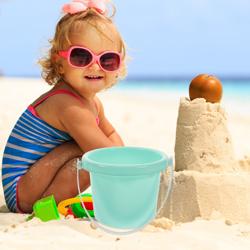 4 bucăți butoi din plastic pentru copii găleți nisip găleți jucărie de plajă pentru copii jucării pentru copii mini