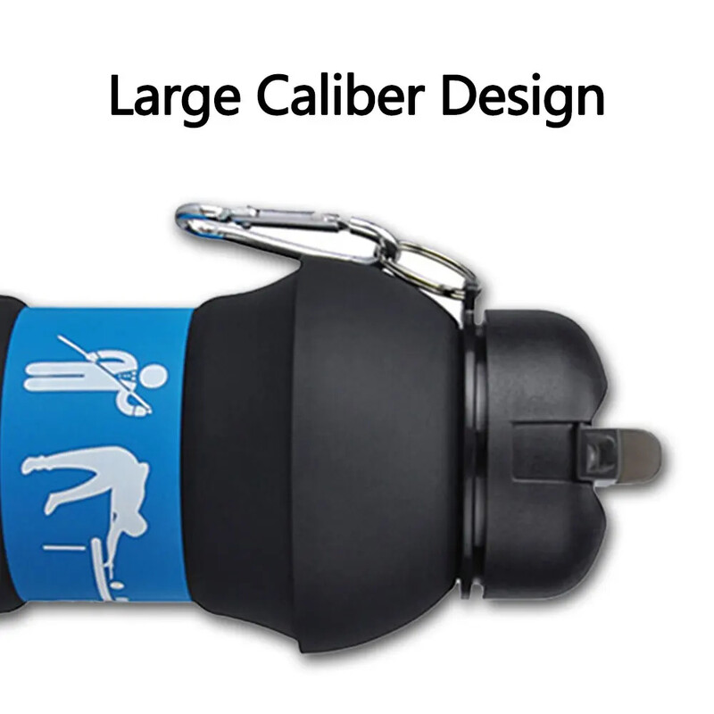 Összehajtható vizespalackpoharak kültéri sportokhoz, gömb alakú szivárgásmentes hordozható gyerekeknek, gömb alakú, golyós vízes pohár