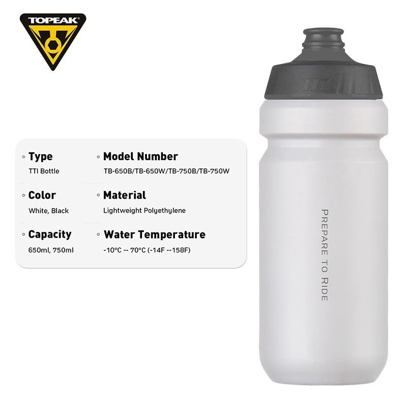 Fľaša na vodu Topeak TPR Nozzle bez BPA, cestná cyklistická, s ventilom, stlačiteľná, 650 ml, 750 ml, outdoorová športová fľaša Bidon