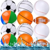 Nafukovacia plážová lopta, futbal, baseball, volejbal, softbal, trblietavá plážová lopta na letnú pláž, bazén, párty, obľúbená
