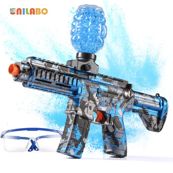 Пистолет играчка M416 Electric Ball Blaster - Високоскоростен, метално покритие, акумулаторен - Подарък за Деня на благодарността за Хелоуин (Без куршуми)