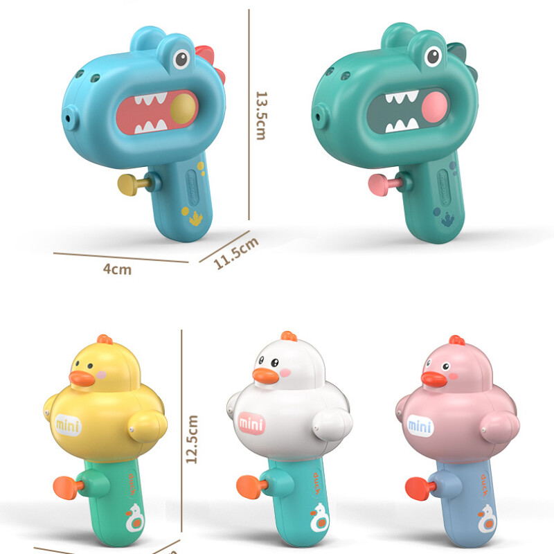 Vaikiškas animacinis filmas Žirafa Vandens pistoletas Pučiamasis vandens mažas žaislas Purškiklis lauko žaislai Vonios kambarys Vandens žaidimas Ančiukas Dinozauras Vaikams Vandens pistoletas