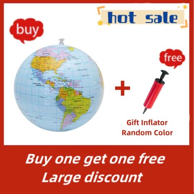 Globus na napuhavanje od 16 inča, edukacija, geografija, igračka, lopta, karta, balon, plaža, kućni dodaci, uređenje doma