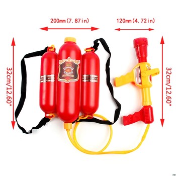 Μεγάλης χωρητικότητας Water Gun Fireman Σακίδιο πλάτης Water Gun Pull Out Shooting Soaker Beach Water Games Outdoor Toy Παιδικά Δώρο