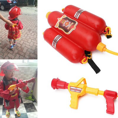 Μεγάλης χωρητικότητας Water Gun Fireman Σακίδιο πλάτης Water Gun Pull Out Shooting Soaker Beach Water Games Outdoor Toy Παιδικά Δώρο