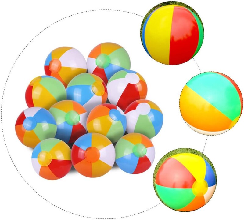 3 vnt Pripučiamas vandensvydis pastorintas šešių spalvų paplūdimio kamuolys 40cm keturių spalvų pripučiamas paplūdimio kamuolys vaikiškas žaislinis vandensvydis.
