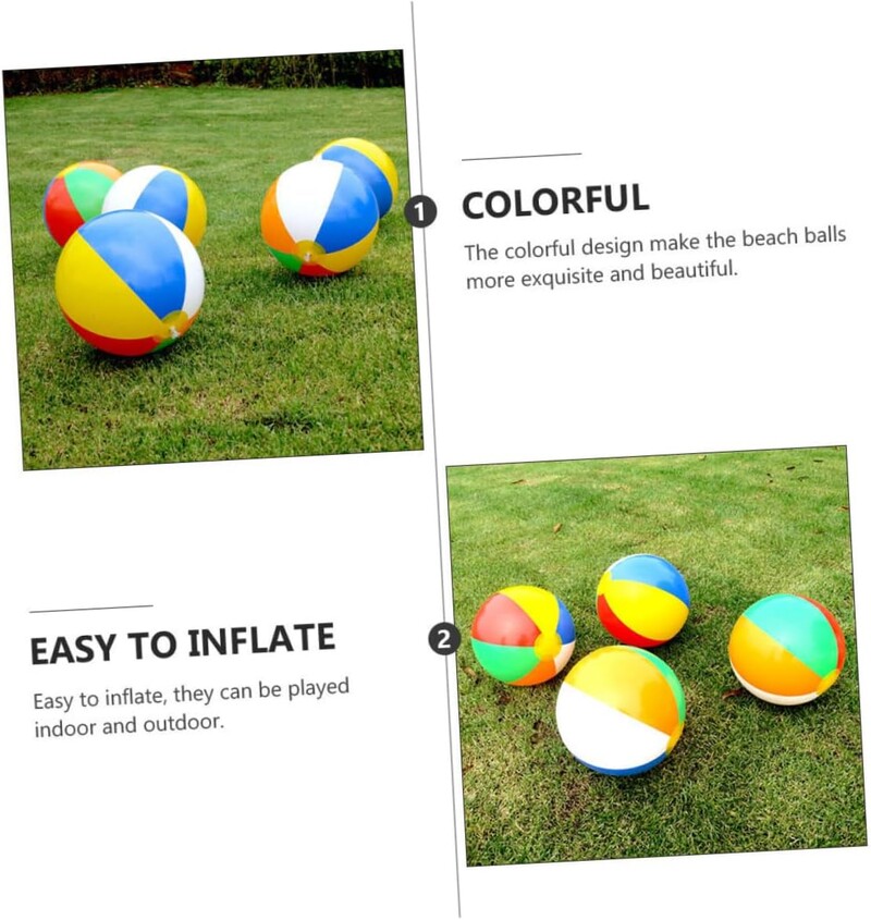 3 vnt Pripučiamas vandensvydis pastorintas šešių spalvų paplūdimio kamuolys 40cm keturių spalvų pripučiamas paplūdimio kamuolys vaikiškas žaislinis vandensvydis.