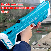 43cm complet electric automat de stocare a apei pistol jucării portabile copii vara plajă luptă în aer liber jucării fantezie pentru copii joc