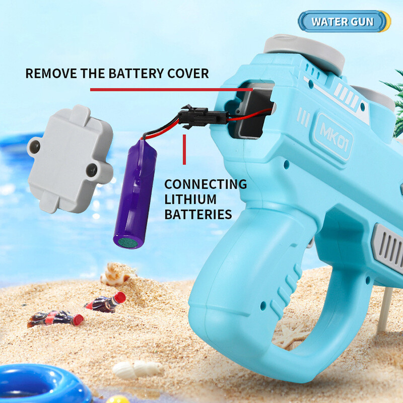 Električni vodeni pištolj za kontinuirano punjenje pogodan za interaktivne dječje igračke u vanjskim vodenim parkovima na plaži