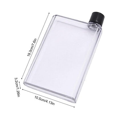 Prenosné ploché fľaše na vodu na cestovanie, 350 ml/420 ml, fľaša na notebook, ekologická, bez BPA, na školské aktivity