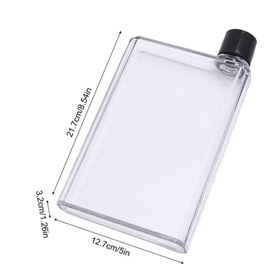 Prenosné ploché fľaše na vodu na cestovanie, 350 ml/420 ml, fľaša na notebook, ekologická, bez BPA, na školské aktivity