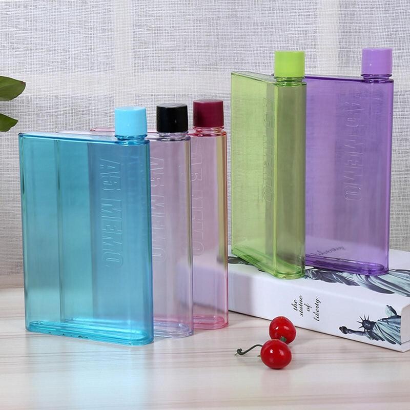 Prenosné ploché fľaše na vodu na cestovanie, 350 ml/420 ml, fľaša na notebook, ekologická, bez BPA, na školské aktivity