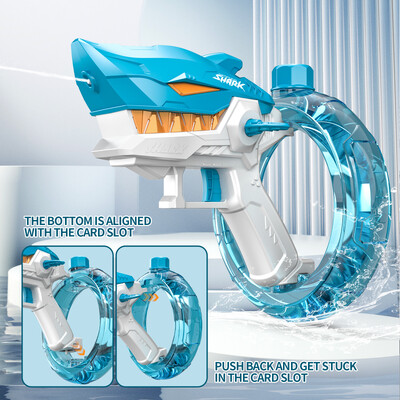 Shark Electric Water Gun Παιδικό Παιχνίδι Automatic Water Blaster Μεγάλης χωρητικότητας Splashing Soaker Καλοκαιρινό υπαίθριο πάρτι Παιχνίδια για παιδιά Δώρο