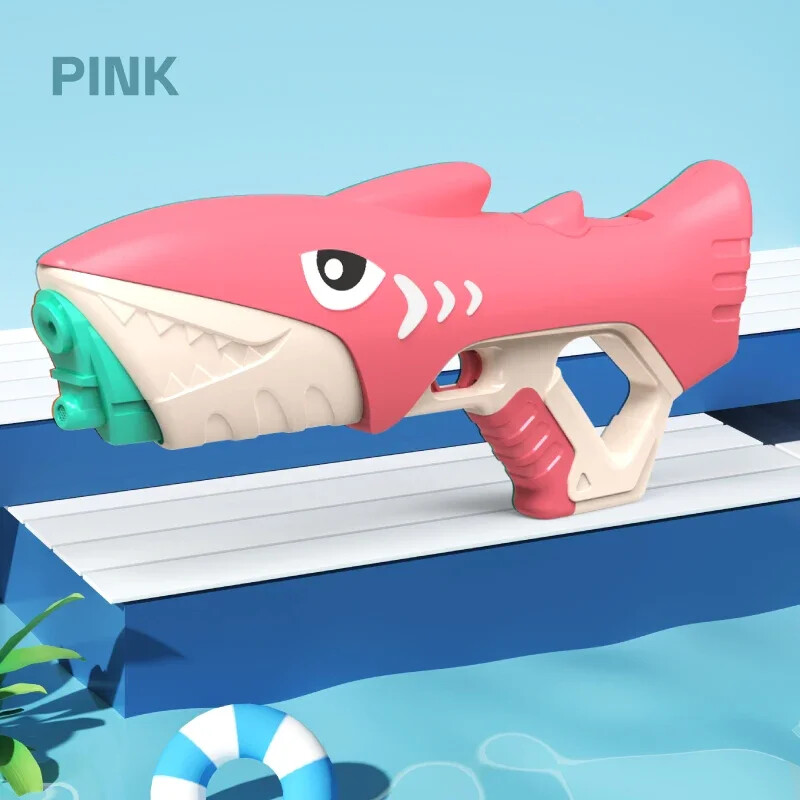 Vasaros vaikų vandens pistoletas, automatinis didelės talpos elektrinis žaislas animacinis filmukas ryklys lauko paplūdimio baseino kovų vakarėlis vandens žaislas vaikui