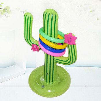 Φουσκωτό Cactus Ring Toss σετ παιχνιδιών για καλοκαιρινή διακόσμηση πάρτι στην παραλία Luau Χαβάης Παιχνίδια πισίνας Κάκτος