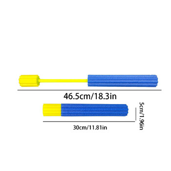 Πιστόλι νερού με αφρό δαμάσκηνο EVA υδραυλικό πιστόλι έλξης τύπου υπαίθριας παραλίας παιχνίδι με νερό για παιδιά που δείχνουν με όπλο νερού χέρι έλξη καλοκαιρινό χρώμα τυχαίο