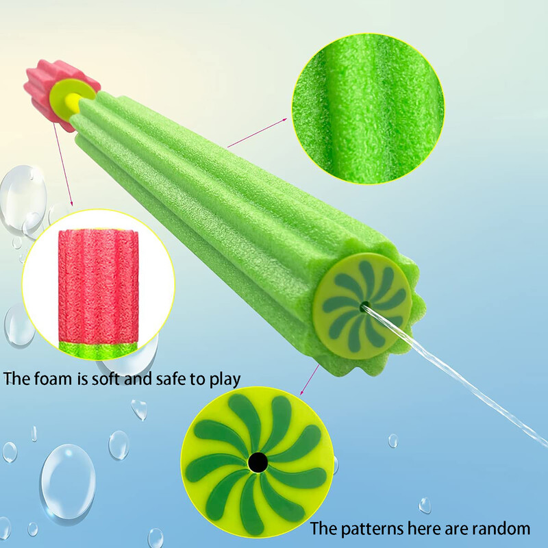 Slyvų putplasčio vandens pistoletas EVA vandens pistoletas traukimo tipas lauko paplūdimio vandens žaislas vaikams rodo vandens šautuvą ranka, vasaros spalva atsitiktinė