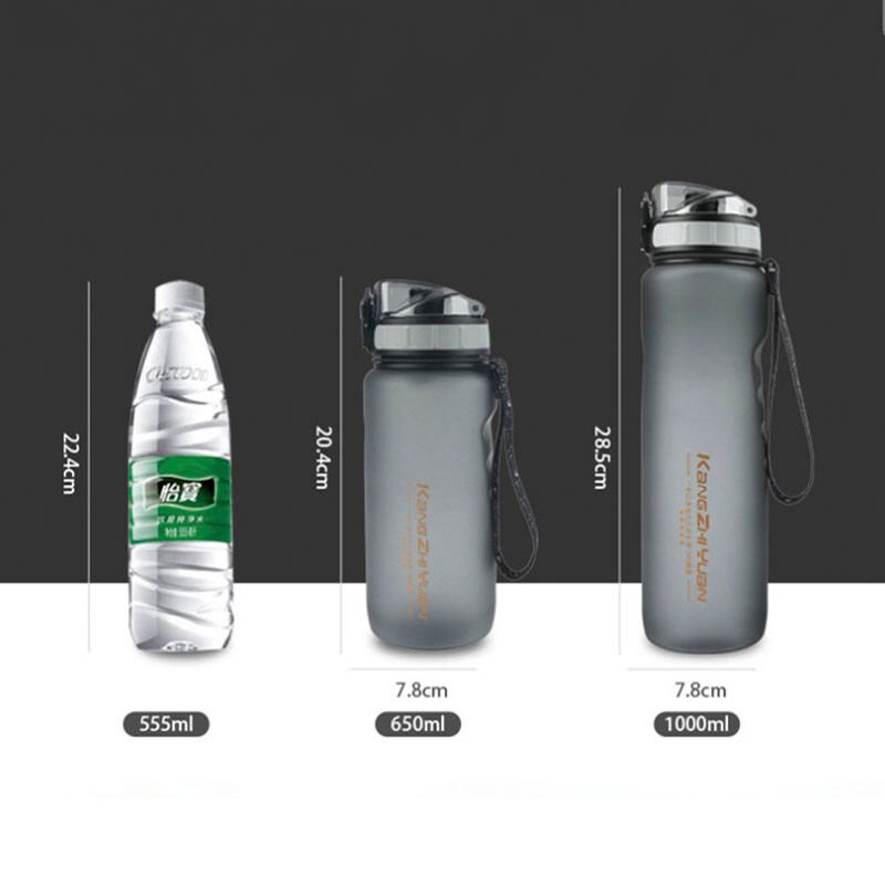 Sticla de bicicletă 650ML/1000ML Sticla de apă pentru bicicletă Băutură în aer liber Cupă rezistentă la scurgeri pentru ciclism Bicicletă Sticla sport în aer liber 4 culori