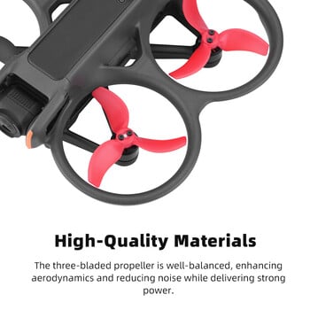 Έλικες για DJI Avata 2 Drone Blade Ελαφρύ Ανταλλακτικά Ανταλλακτικά Φτερού για Avata 2 Αξεσουάρ πολύχρωμα κουπιά