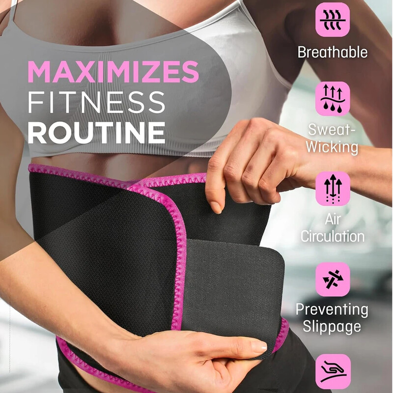 Corset pentru antrenament pentru talie din neopren Curea pentru slăbire pentru abdomen Cureaua de fitness Suport pentru talie Cureaua pentru transpirație pentru gimnastică Gaine Ventre Curea lombară pentru spate